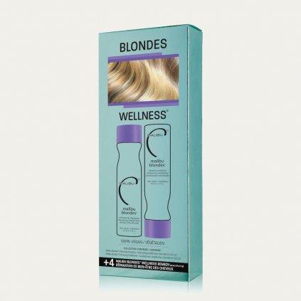 Malibu Blondes Enhancing Collection šampón 266 ml + kondicionér 266 ml + wellness sáčky 4 ks