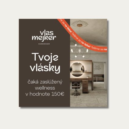Darčekový poukaz do kaderníctva v hodnote 150 €