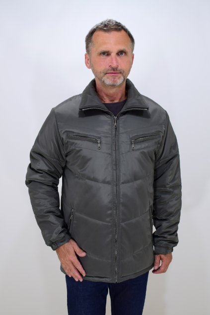 Pánská zelená zimní bunda Vojta nadměrné velikosti