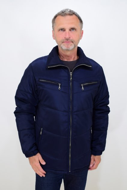 Pánská modrá zimní bunda Vojta nadměrné velikosti