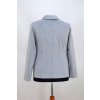 Dámské šedé sako Manon - sametový vzhled.