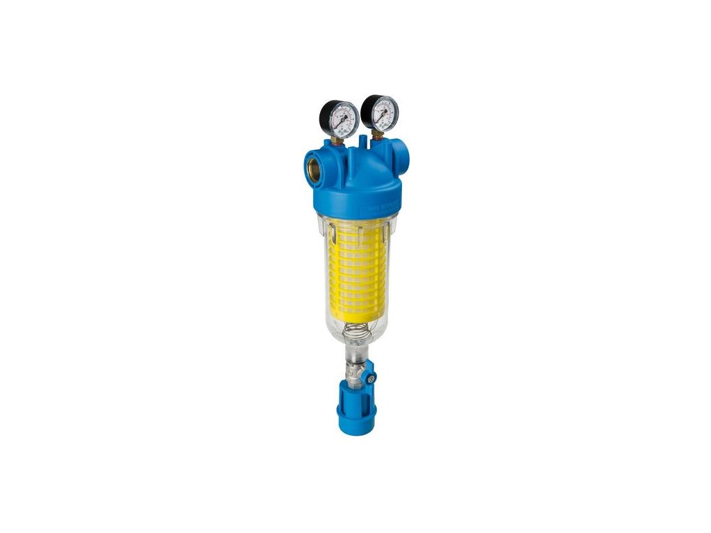 ATLAS komplet filter 7" s preplachom a manometrom Hydra 1" FF vložka RLH 90 mcr