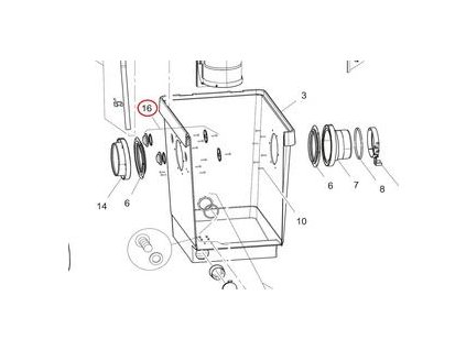 ND ProfiClear Classic M2-M5 Outlet150/záslepka 1 1/2"