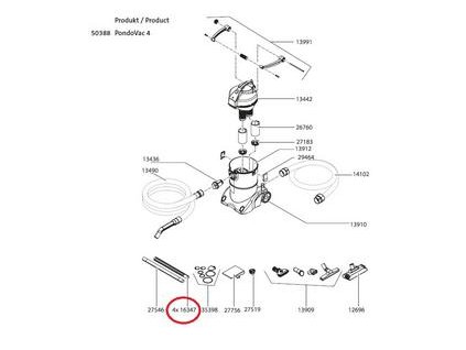 Oase hliníková sacia rúra pre PondoVac 4