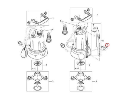 ND Čerpadlo ProMax ClearDrain 14.000L/Spare part sensor block cover Drain C