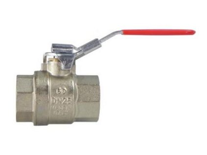 Mosadzný guľový ventil páka 3/4" FF, DN20