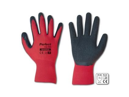 Rukavice PERFECT GRIP RED latex 10