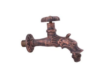 Dekoratívny záhradný ventil 1/2" OROL pákový, čierny / bronzový
