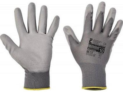 CERVA rukavice BUNTING EVOLUTION GREY PU 10