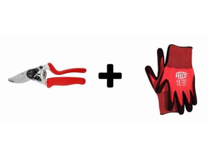 FELCO záhradnícke nožnice typ 7 + rukavice 701 XL