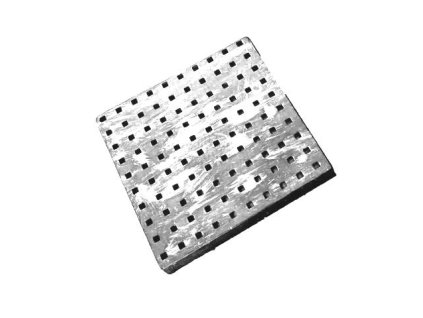 Držiak na vedro kovový - kladivkovo strieborný