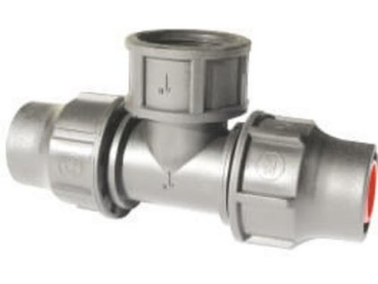 AK skrutkovací T - kus Lock 16 x 1/2" F x 16, PN6