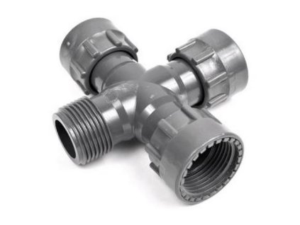 Rain PVC holendrový kríž 1 1/2" M x F x F x F, PN12