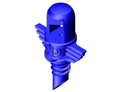 Single Piece Jet 90° Blue/dostrek1m/1bar