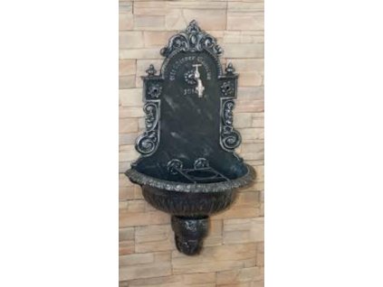 VIENNA nástenné umývadlo + kohút 1/2" antické striebro 83 / 47 / 26 cm