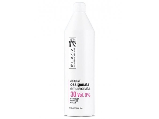 BLACK Professional Krémový 9% peroxid vodíků 1000ml - oxidační krém 30vol