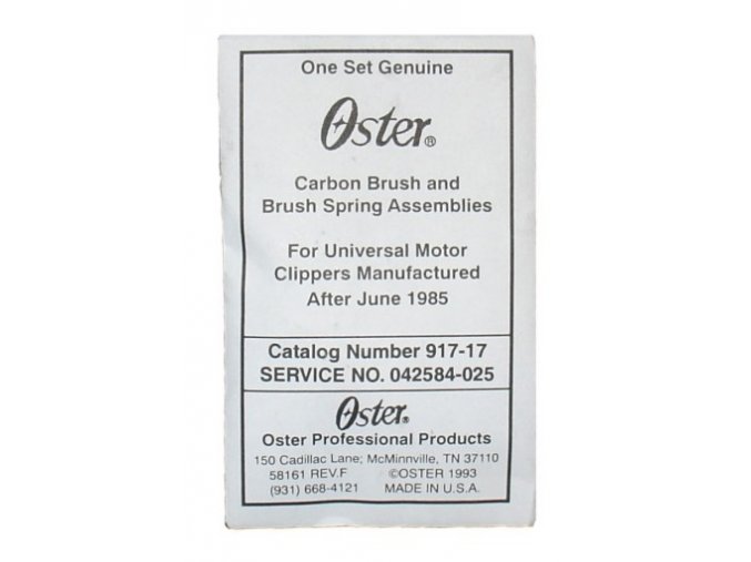 OSTER Příslušenství Náhradní uhlíky pro stříhací strojek Oster 97-40 a 97-44