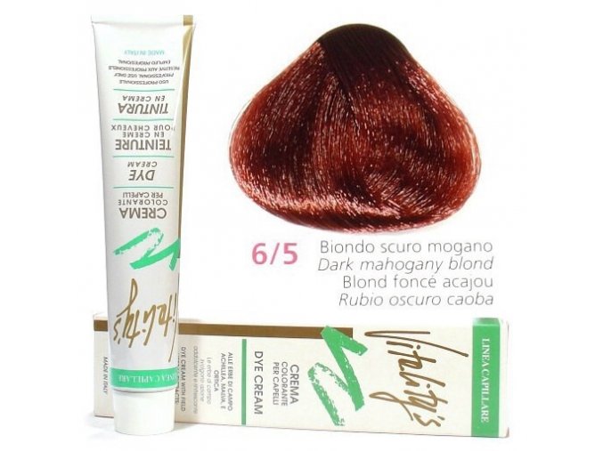 VITALITYS Green Permanentní barva - Tmavě mahagonová blond 6-5