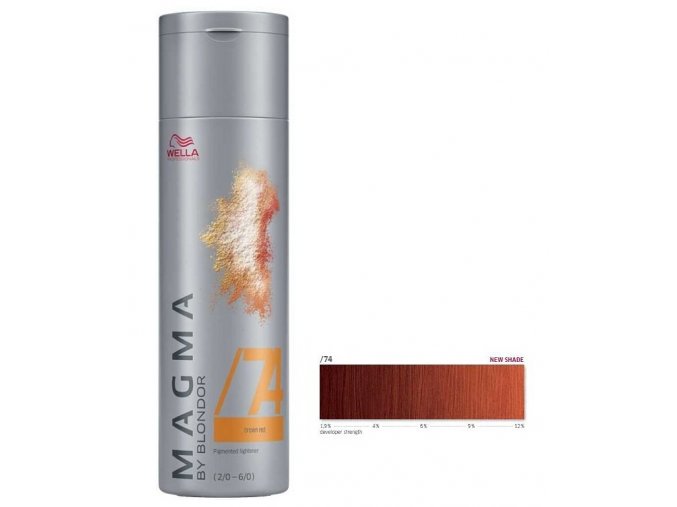 WELLA Professionals Magma By Blondor 120g - Melírovací barva č.74 hnědě červená