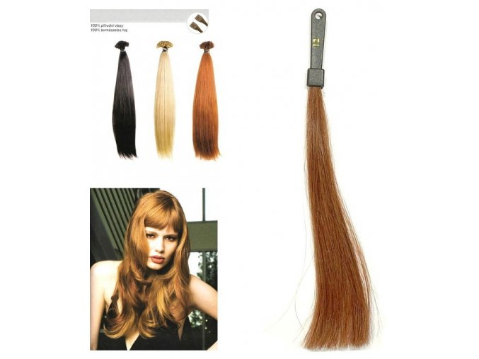 SO.CAP. Rovné vlasy Přírodní odstín 8000L 50-55cm - střední blond 12