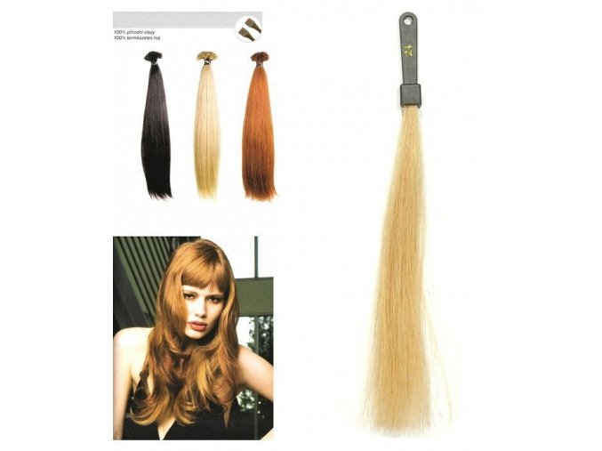 SO.CAP. Rovné vlasy Přírodní odstín 8000L 50-55cm - super blond 24