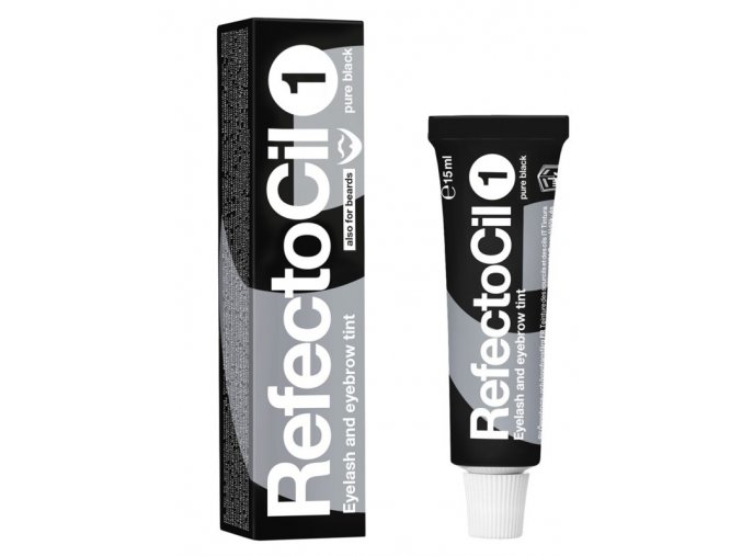 REFECTOCIL č.1 PURE BLACK - Profesionální barva na řasy, obočí a vousy 15ml - Černá