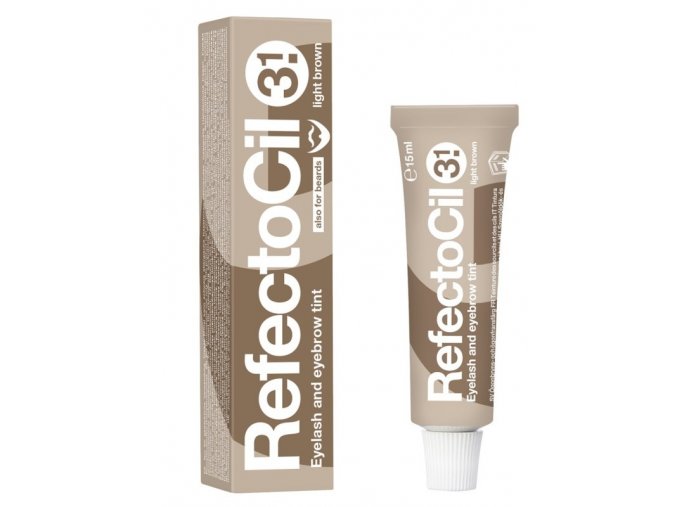 REFECTOCIL č.3,1 LIGHT BROWN - Profesionální barva na řasy, obočí a vousy 15ml - Světle hnědá