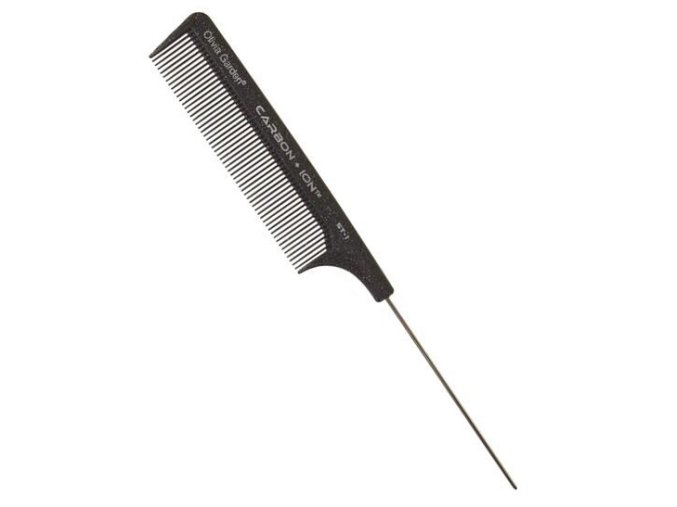 OLIVIA GARDEN Pro ST-1 karbonový ionic tupírovací hřeben na vlasy - 206mm