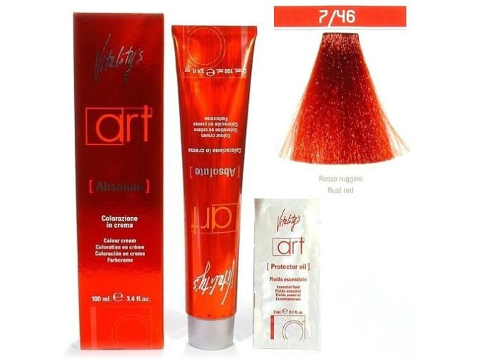 VITALITYS Art Absolute Barva na vlasy s leskem - Rust Red 7-46