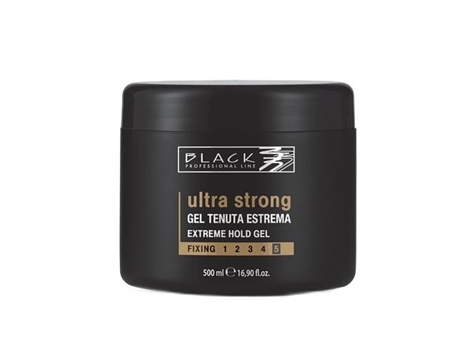 BLACK Styling Ultra Strong Gel - modelovací gel na vlasy ultra silně tužící 500ml