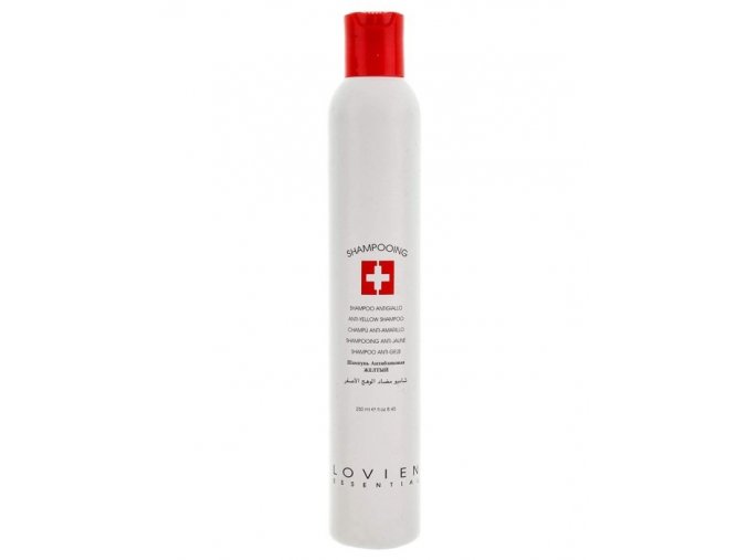 L´OVIEN ESSENTIAL Shampooing Antigiallo 250ml - stříbrný šampon pro melírované a bíle blond vlasy