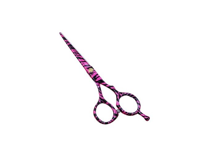 PRO FEEL JAPAN 5255 Pink Black profesionální kadeřnické nůžky na vlasy 5,5'