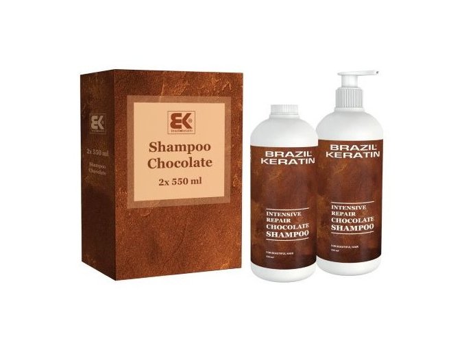 BRAZIL KERATIN Shampoo Chocolate hloubkově regenerující keratinový šampon 2x550ml