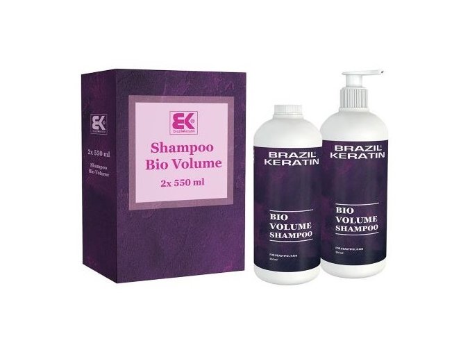 BRAZIL KERATIN Bio Shampoo Volume keratinový šampon pro větší objem vlasů 2x550ml