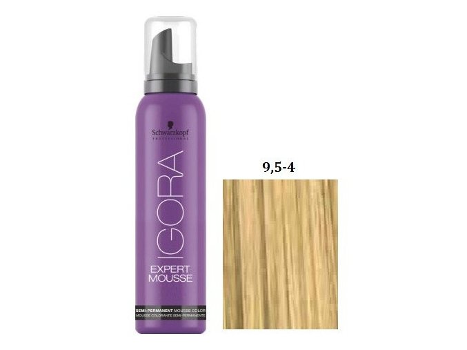 SCHWARZKOPF Igora Expert Mousse pěnový neoxidační přeliv Béžový blond 9,5-4