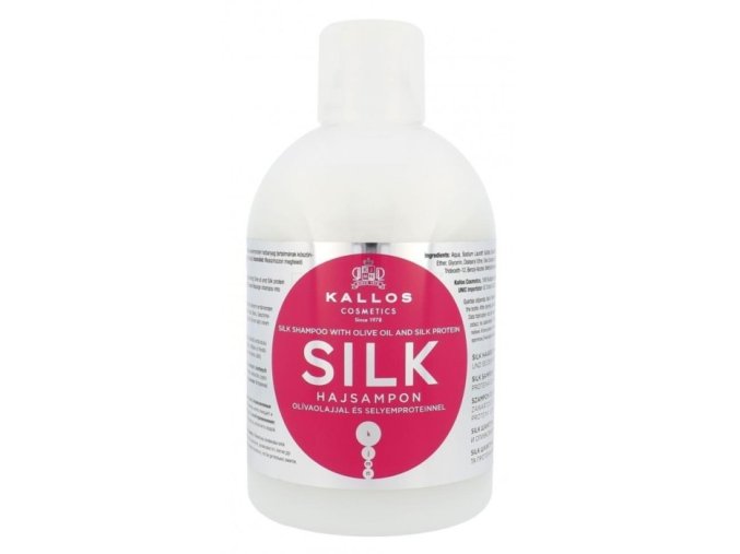 KALLOS KJMN Silk Shampoo 1000ml - regenerační hedvábný šampon na zničené vlasy