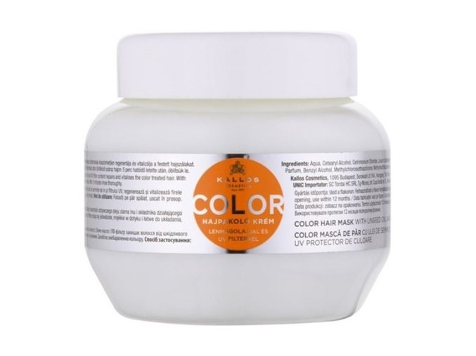 KALLOS KJMN Color Hair Mask 275ml - maska na barvené a poškozené vlasy