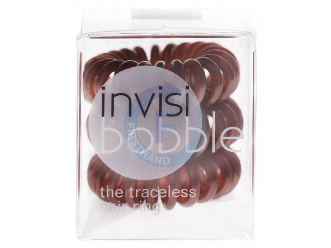 INVISIBOBBLE Original Hair Ring Brown 3ks - Spirálová gumička do vlasů - hnědá