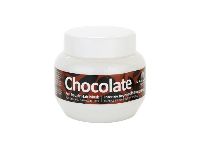 KALLOS Chocolate Repair Mask 275ml - kúra na suché lámavé vlasy