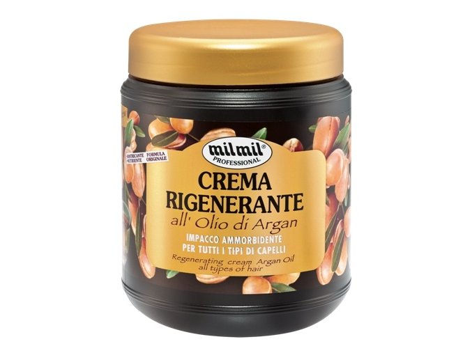 MIL MIL Argan Regenerační krém s arganovým olejem pro všechny typy vlasů 1000ml