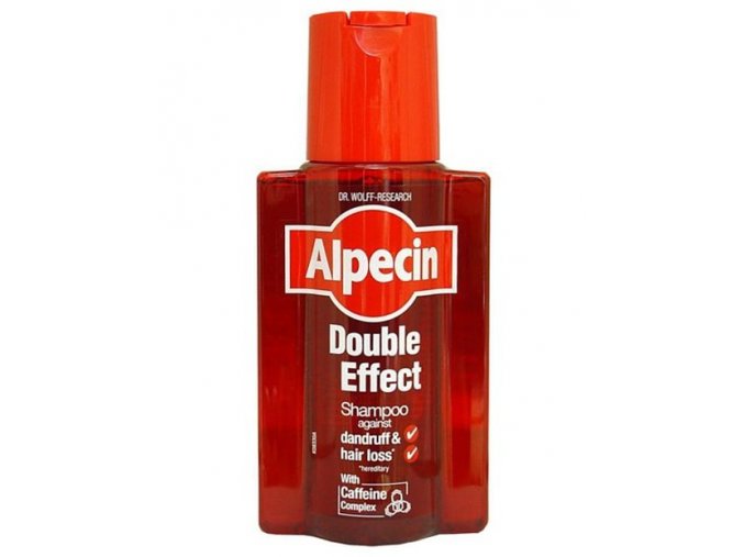ALPECIN Double Effect Coffein Shampoo 200ml - šampon proti lupům a padání vlasů