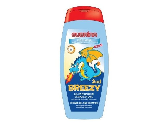 SUBRÍNA For Kids Breezy 2v1 250ml - dětský sprchový gel a šampon 2v1