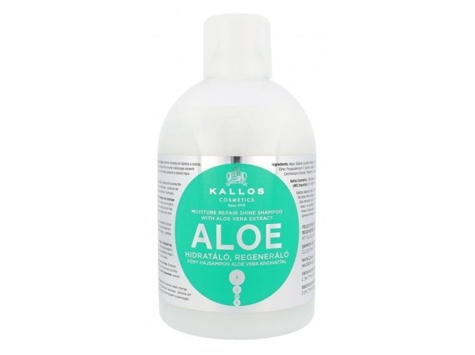 KALLOS KJMN Aloe Shampoo 1000ml - hydratační šampon s Aloe Vera na suché vlasy