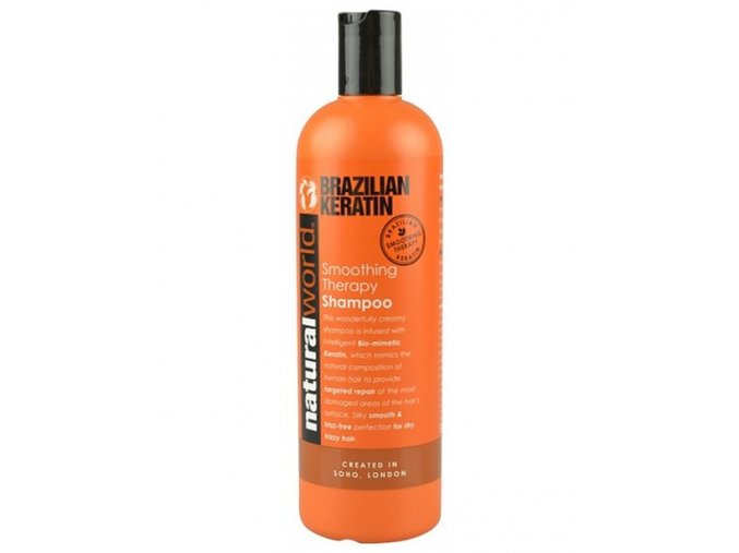 NATURAL WORLD BRAZILIAN KERATIN Shampoo 500ml - šampon s brazilským keratinem