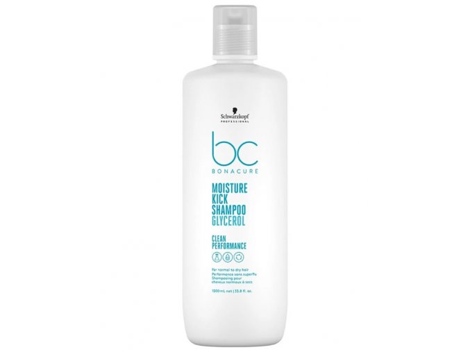 SCHWARZKOPF BC Moisture Kick Shampoo 1000ml - šampon pro suché vlnité a trvalené vlasy