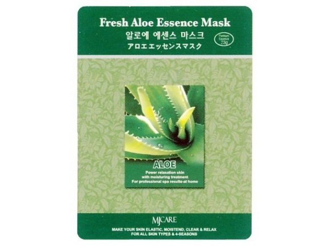 MJ CARE Fresh Aloe Pleťová maska s Aloe - uzdravuje, ochlazuje a zjemňuje pokožku