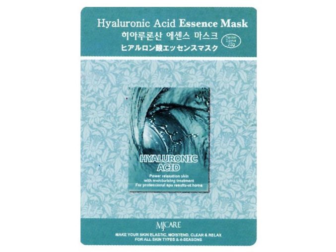 MJ CARE Hyaluronic Kyselina Hyaluronová - hydratační pleťová maska vyhlazující vrásky