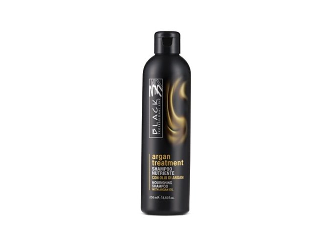 BLACK Argan Treatment Shampoo 250ml - arganový regenerační šampon na poškozené vlasy