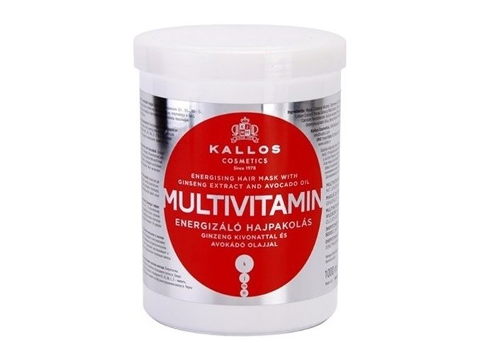 KALLOS KJMN Multivitamin Hair Mask 1000ml - posilující maska na suché vlasy