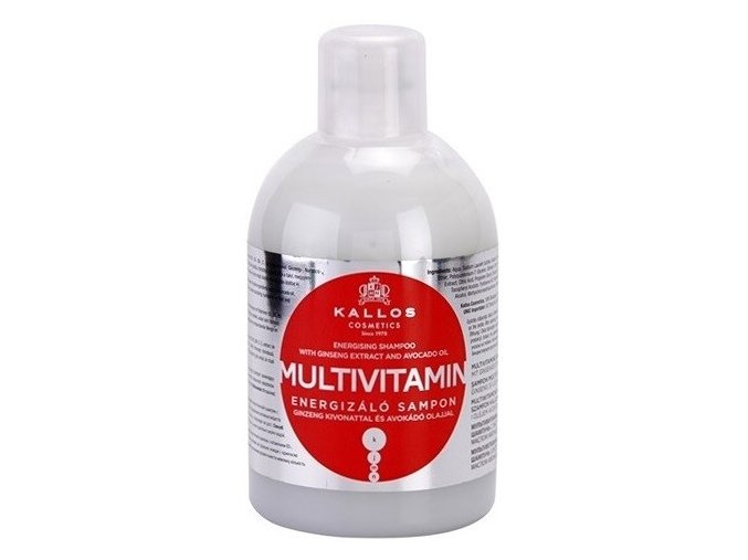 KALLOS KJMN Multivitamin Shampoo 1000ml - posilující šampon na suché vlasy